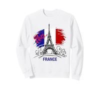 Vive La France - Disegno di Schizzo della Torre Eiffel di Parigi Felpa