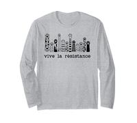 Vive La Resistance Protest Sign,Resist Cat Paw Womens Rights Maglia a Manica