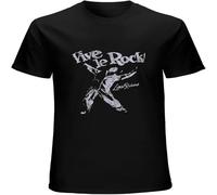 Vive Le Rock Worn by Sid Vicious Vintage T Shirt Short Sleeve Funny Top Black L