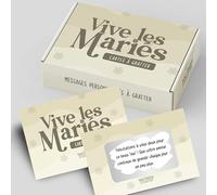 Vive les Sposes - Kit di messaggi da grattare personalizzabile (regalo di matrimonio, libro degli ospiti originale, carte da grattare personalizzabile, animazione matrimonio)