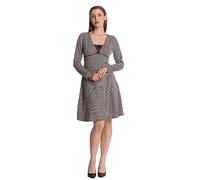 Vive Maria Dandy Time Dress Donna Miniabito Nero/Beige M 87% Poliestere, 11% Viscosa, 2% Elastam
