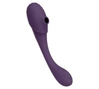 Vive Mirai Double Ended Pulse Wave & Air Wave Bendable Vibrator Purple