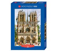 PUZZLE GRAFICA HEYE FUMETTI LOUP VIVE NOTRE DAME 1000 PZ