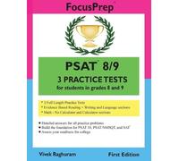 Vivek Raghuram PSAT 8/9 3 Practice Tests (Tascabile)
