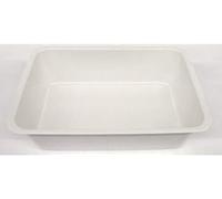 Vivenzi V0902 - Vassoio in melamina Horeca, colore: bianco, dimensioni: 25 x 25 x 8 cm