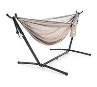 Vivere Amaca in rete con supporto (280 cm) - Sand/Sky