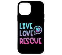 Vivere amore salvataggio diritti animali rifugio animale lavoratore Custodia per iPhone 12 mini