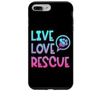 Vivere amore salvataggio diritti animali rifugio animale lavoratore Custodia per iPhone 7 Plus/8 Plus