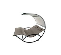 Vivere CHAISERKAL-CO Double Chaise Rocker 204 kg, Grigio Talpa