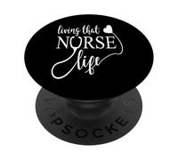 Vivere che infermiera formazione vita infermiera detti PopSockets PopGrip Adesivo
