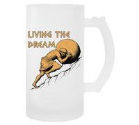 Vivere Il Sogno Boccale Per Bevande Con Manico In Vetro Per Birra Glass Beer Cup Handled Beverage Mug