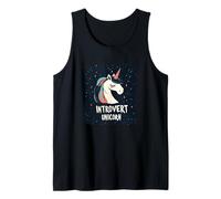 Vivere il sogno come un vestito introverso unicorno Canotta