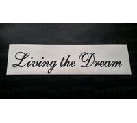 Vivere Il Sogno Glitter Vinile Die Cut Adesivo Per Auto Finestrino Bumper