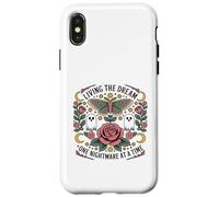 Vivere il sogno un incubo alla volta Funny Goth Vintage Custodia per iPhone X/XS