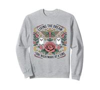 Vivere il sogno un incubo alla volta Funny Goth Vintage Felpa