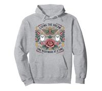 Vivere il sogno un incubo alla volta Funny Goth Vintage Felpa con Cappuccio