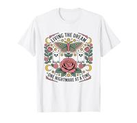 Vivere il sogno un incubo alla volta Funny Goth Vintage Maglietta