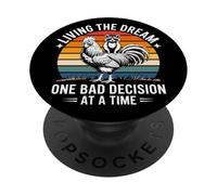 Vivere il sogno Una brutta decisione alla volta Procione divertente PopSockets PopGrip Adesivo
