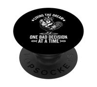 Vivere il sogno Una brutta decisione alla volta Procione divertente PopSockets PopGrip Adesivo