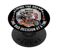 Vivere il sogno Una brutta decisione alla volta Procione divertente PopSockets PopGrip Adesivo