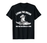 Vivere Il Sogno, Una Cattiva decisione alla Volta - Funny Frog Gator Maglietta