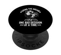 Vivere il sogno una cattiva decisione alla volta opossum divertente PopSockets PopGrip Adesivo