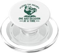 Vivere il sogno una cattiva decisione alla volta opossum divertente PopSockets PopGrip per MagSafe