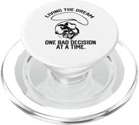 Vivere il sogno una cattiva decisione in un po 'di raccoon PopSockets PopGrip per MagSafe