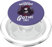 Vivere in un racconto gotico moderno citazione Gothic Anime Girl PopSockets PopGrip per MagSafe