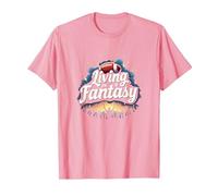 Vivere in Un Sogno di Fan del Calcio Fantasy Maglietta, Uomo, Rosa, L