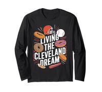 Vivere la Città di Cleveland Dream Local Vibes Maglia a Manica