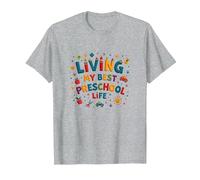 Vivere la mia Migliore Vita prescolare Maglietta, Uomo, Grigio Melange, 3XL