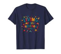 Vivere la mia Migliore Vita prescolare Maglietta, Uomo, Navy, 6XL