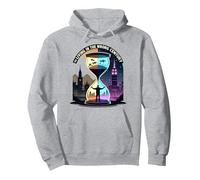 Vivere la Storia nell'arte del Viaggio nel Tempo del secolo Sbagliato Felpa con Cappuccio, Unisex per Adulti, Grigio Melange, L