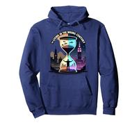 Vivere la Storia nell'arte del Viaggio nel Tempo del secolo Sbagliato Felpa con Cappuccio, Unisex per Adulti, Navy, L