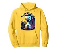 Vivere la Storia nell'arte del Viaggio nel Tempo del secolo Sbagliato Felpa con Cappuccio, Unisex per Adulti, Limone, S