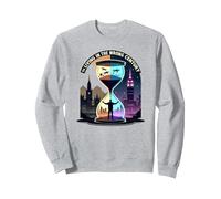 Vivere la Storia nell'arte del Viaggio nel Tempo del secolo Sbagliato Felpa, Unisex per Adulti, Grigio Melange, L