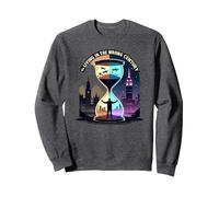 Vivere la Storia nell'arte del Viaggio nel Tempo del secolo Sbagliato Felpa, Unisex per Adulti, Grigio Scuro, L