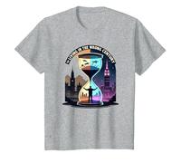 Vivere la Storia nell'arte del Viaggio nel Tempo del secolo Sbagliato Maglietta, Bambini, Grigio Melange, 3 Anni