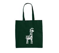 Vivere La Vita Alta - Borsa In Tela - Giraffa Zoo