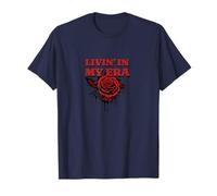 Vivere Nella Mia Era - Rose Rosse Stile Grunge Vibe Maglietta