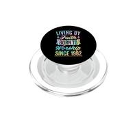 Vivere per fede nata per adorare dal 1982 Anno cristiano PopSockets PopGrip per MagSafe