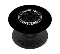 Vivere per ispirare Pi dicendo matematica dicendo matematica ispiratrice PopSockets PopGrip Adesivo