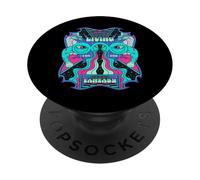 Vivere per la fantasia - Grafica della visione psichedelica PopSockets PopGrip Adesivo