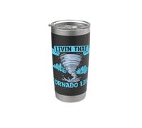 Vivere quel tornado Tornado Life Hurricane Storm Hunter Tornado Bicchiere termico in acciaio inox doppia parete