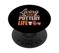 Vivere quella ceramica Vita Artigianato Passione Artistica PopSockets PopGrip Adesivo