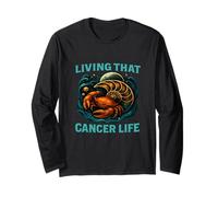 Vivere quella vita del cancro - Segno zodiacale Luna & Orgoglio del granchio Maglia a Manica