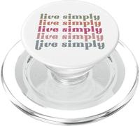 Vivere semplicemente retrò vintage uomini donne bambini bambini ragazzi ragazze PopSockets PopGrip per MagSafe