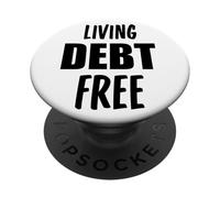Vivere Senza Debito Libertà Finanziaria Finanza Indipendenza PopSockets PopGrip Adesivo