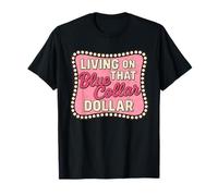 vivere su quel dollaro colletti blu Patriottico Western Country Maglietta